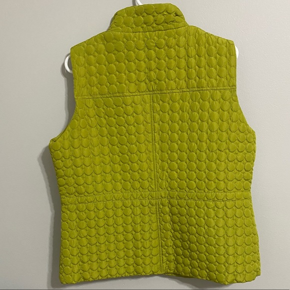 NWOT Textured Green Puffer Jacket Zip Up - Picture 5 of 5